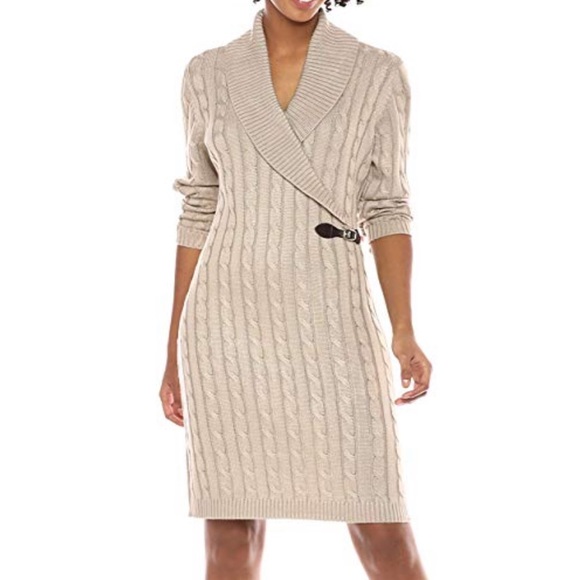 calvin klein turtleneck sweater dress